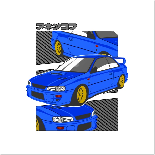 Subaru Impreza gc8 WRX Sti Wall Art by Rebellion Store